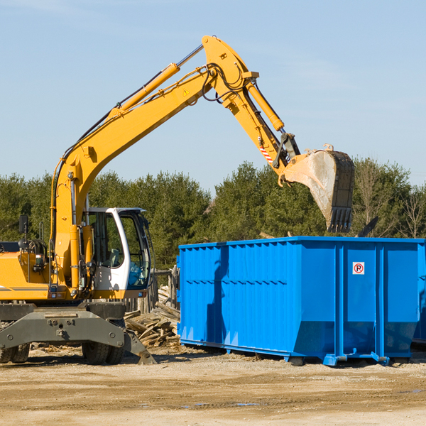 what size residential dumpster rentals are available in Countryside Illinois